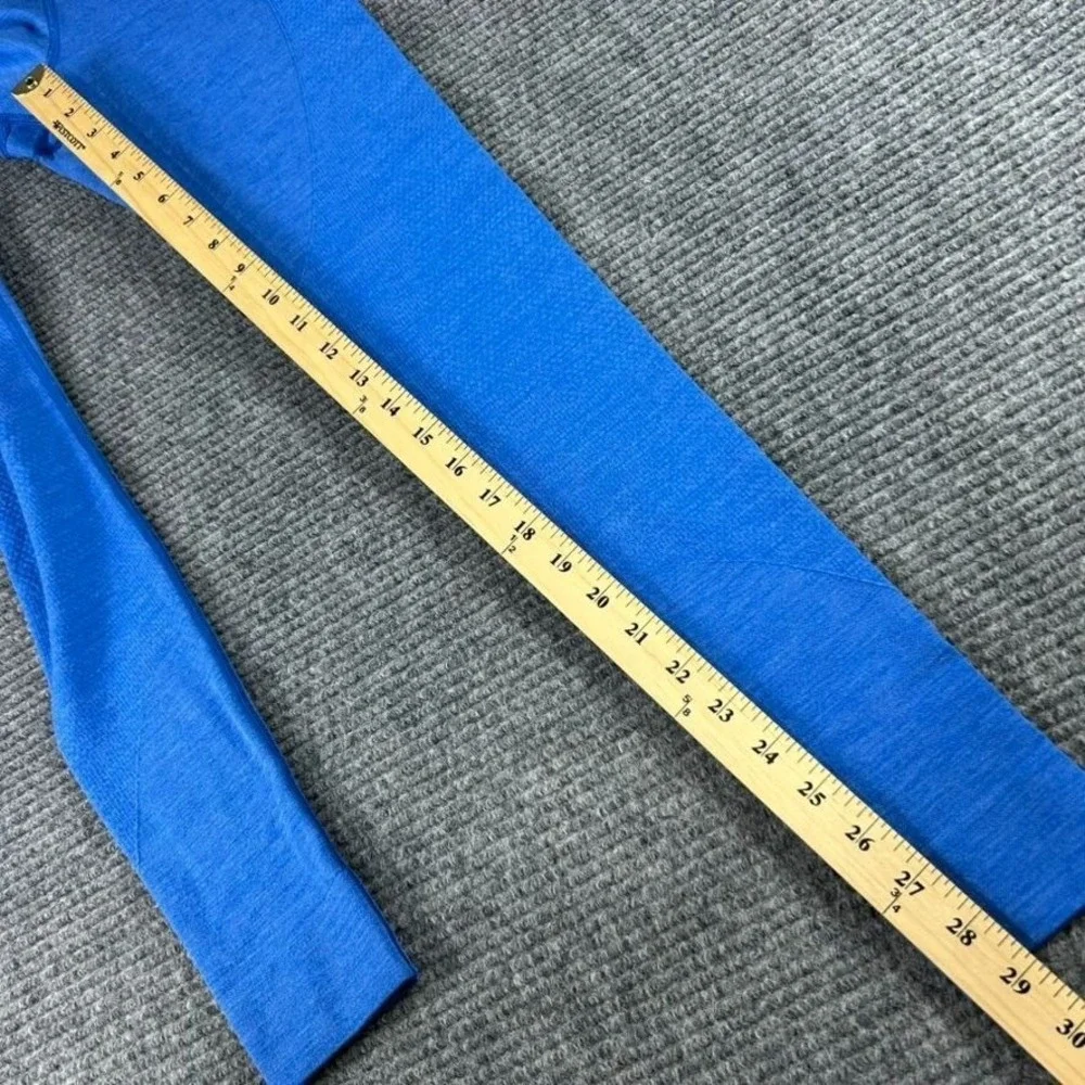 Lululemon Blue High-Waisted Athletic Leggings Womens No Size Tag‎ 22x29